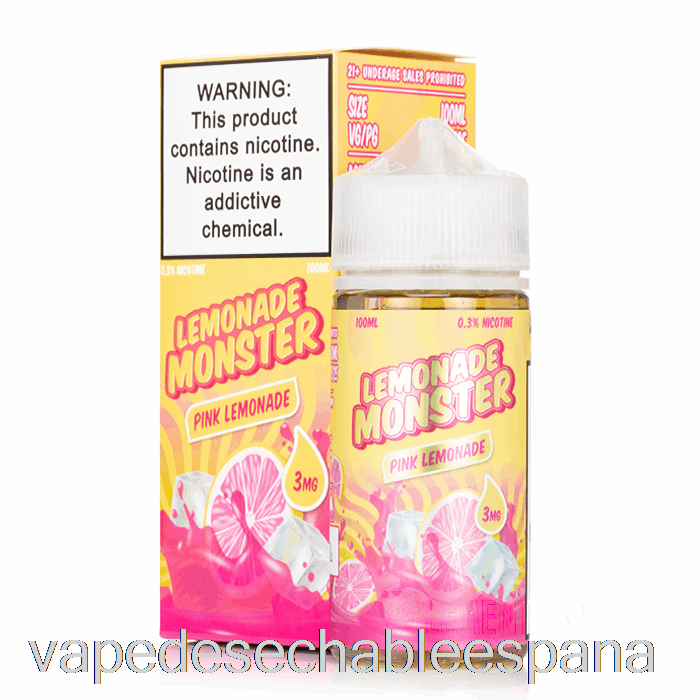 Vape España Limonada Rosa - Limonada Monstruo - 100ml 3mg